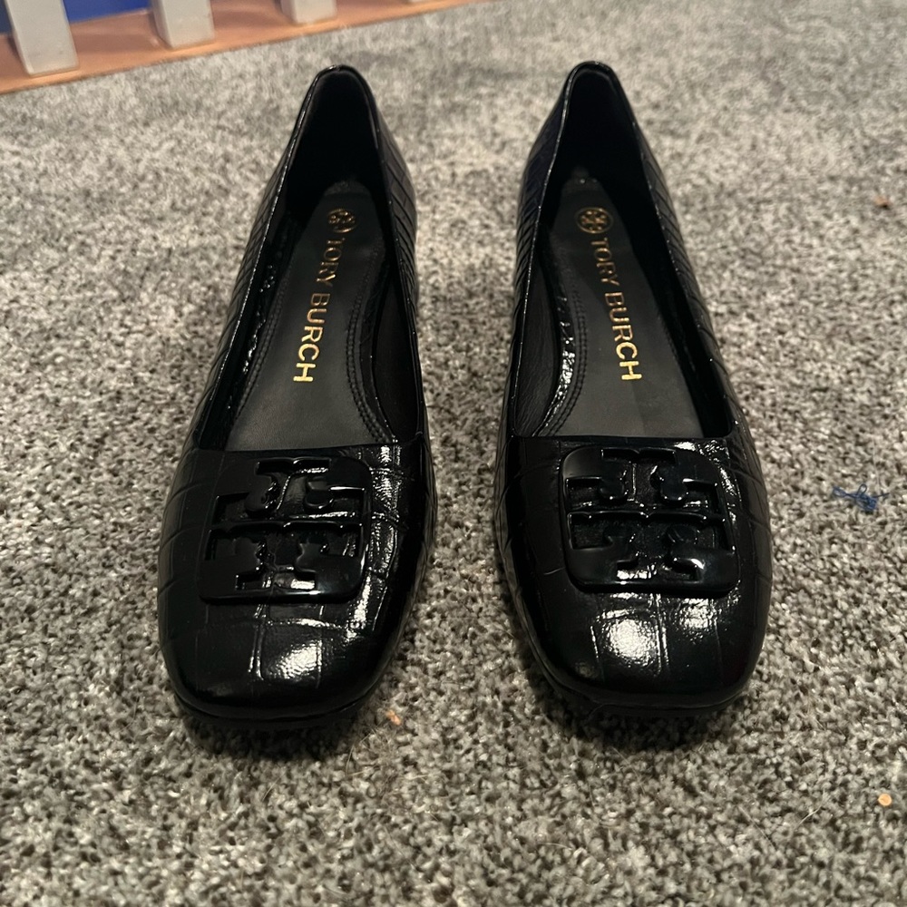 Tory Burch Black Flats